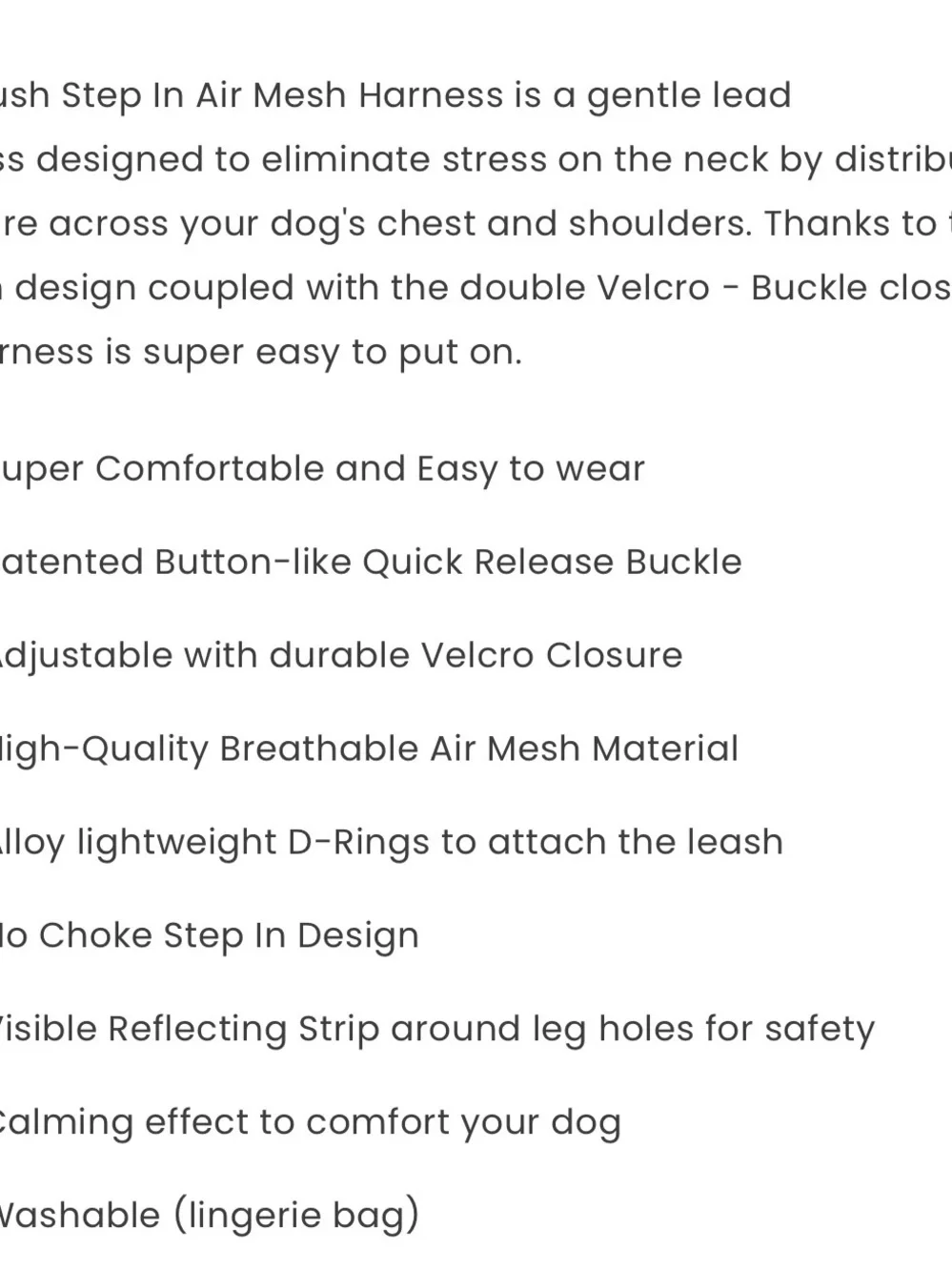 PLUSH Red Breathable Mesh Small Pet Harness